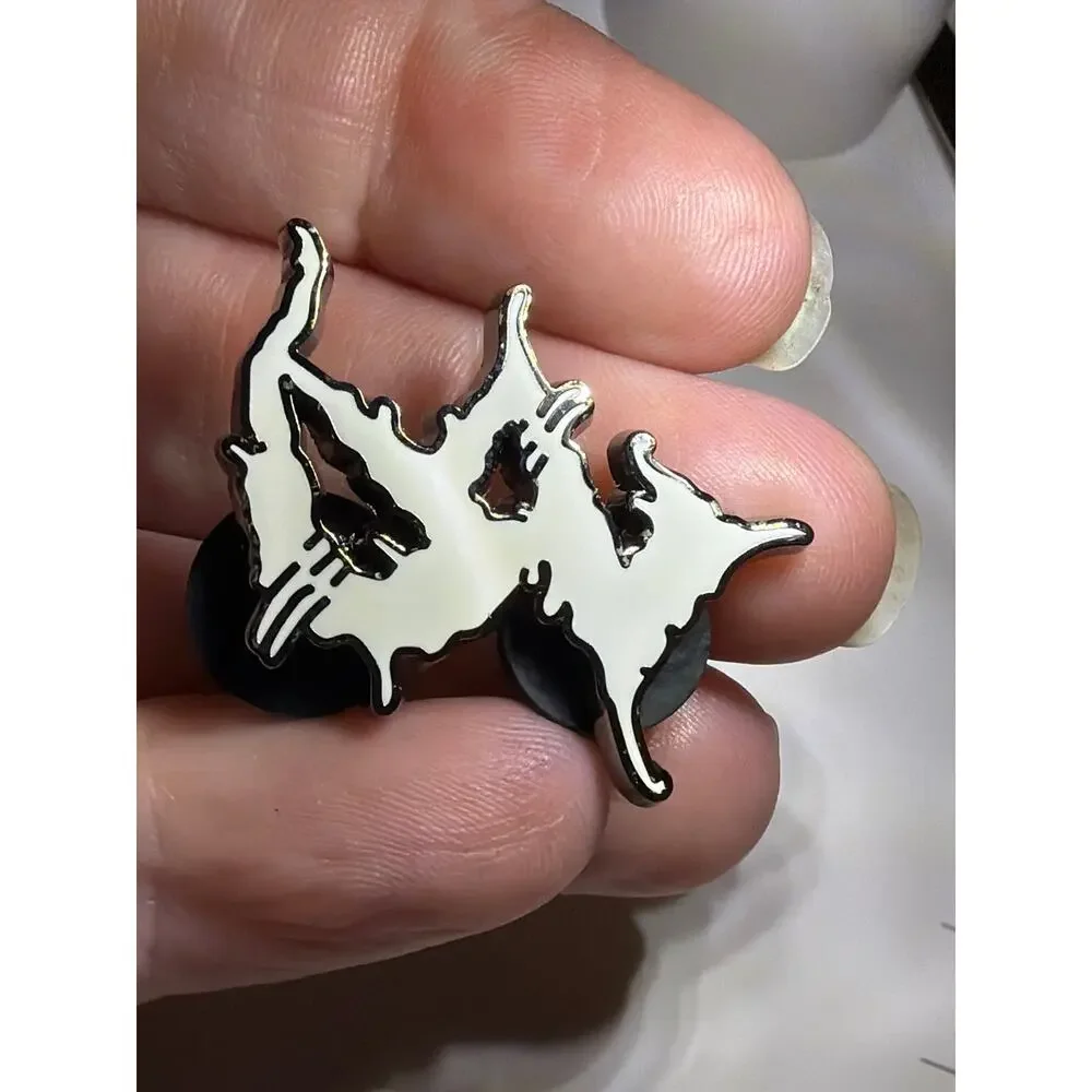 Zeds Dead Three Ghosts Enamel Pin EDM Dubstep DJ Festival Hat Pin Double Post